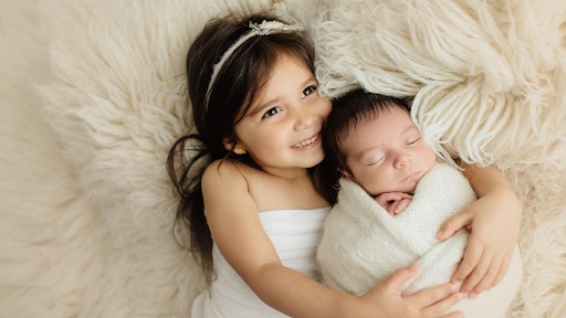 Baby With Sibling Shoot