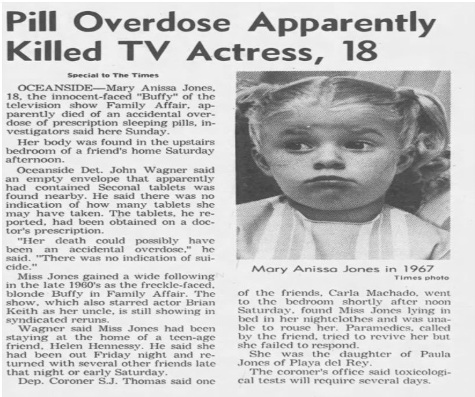 What Was the Cause of Anissa Jones' Death?